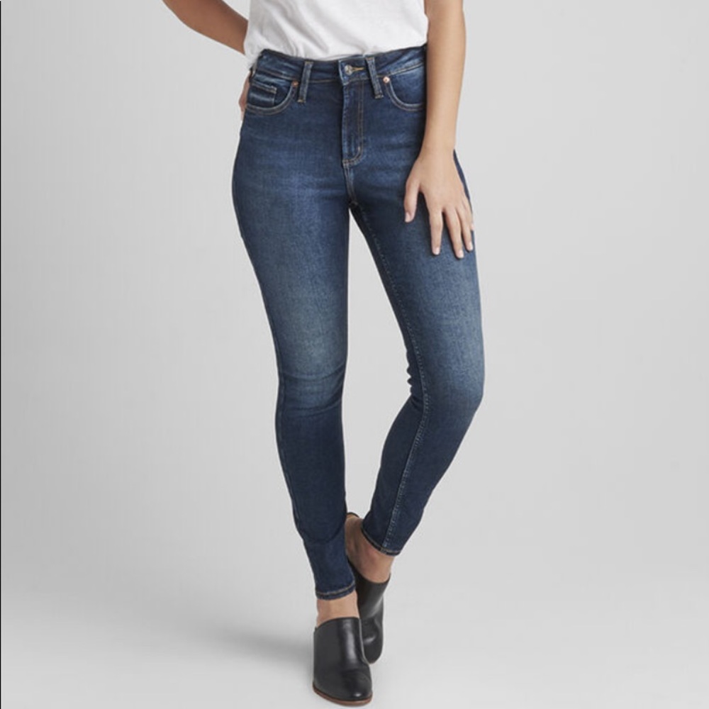 Silver High Note Skinny Jeans
